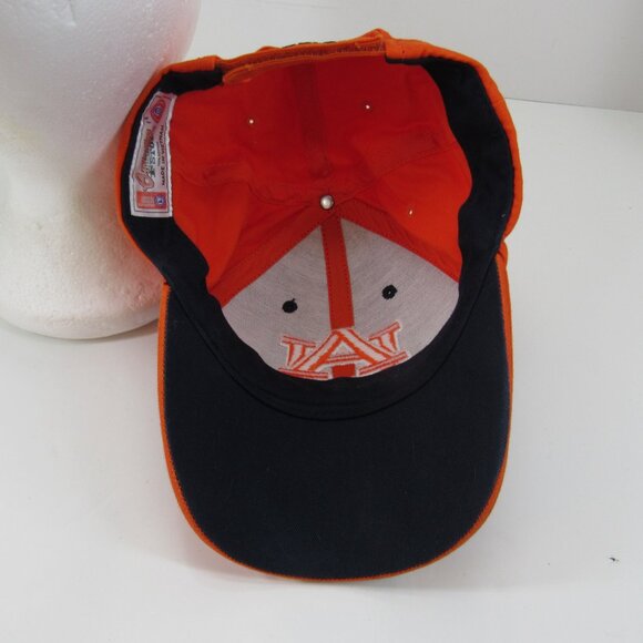 Auburn University Tigers Orange & Black Men's Adjustable Strap Back Cap Hat - Picture 7 of 8
